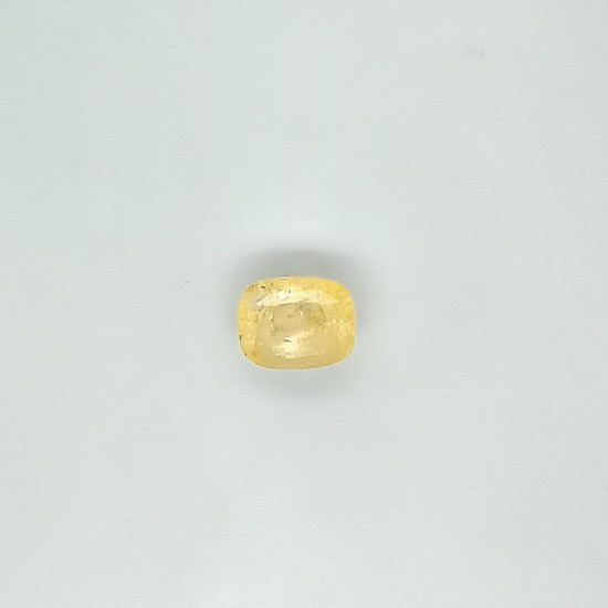 Yellow Sapphire (Pukhraj) 6.75 Ct Lab Tested Yellow Sapphire (Pukhraj) 6.75 Ct Lab Tested